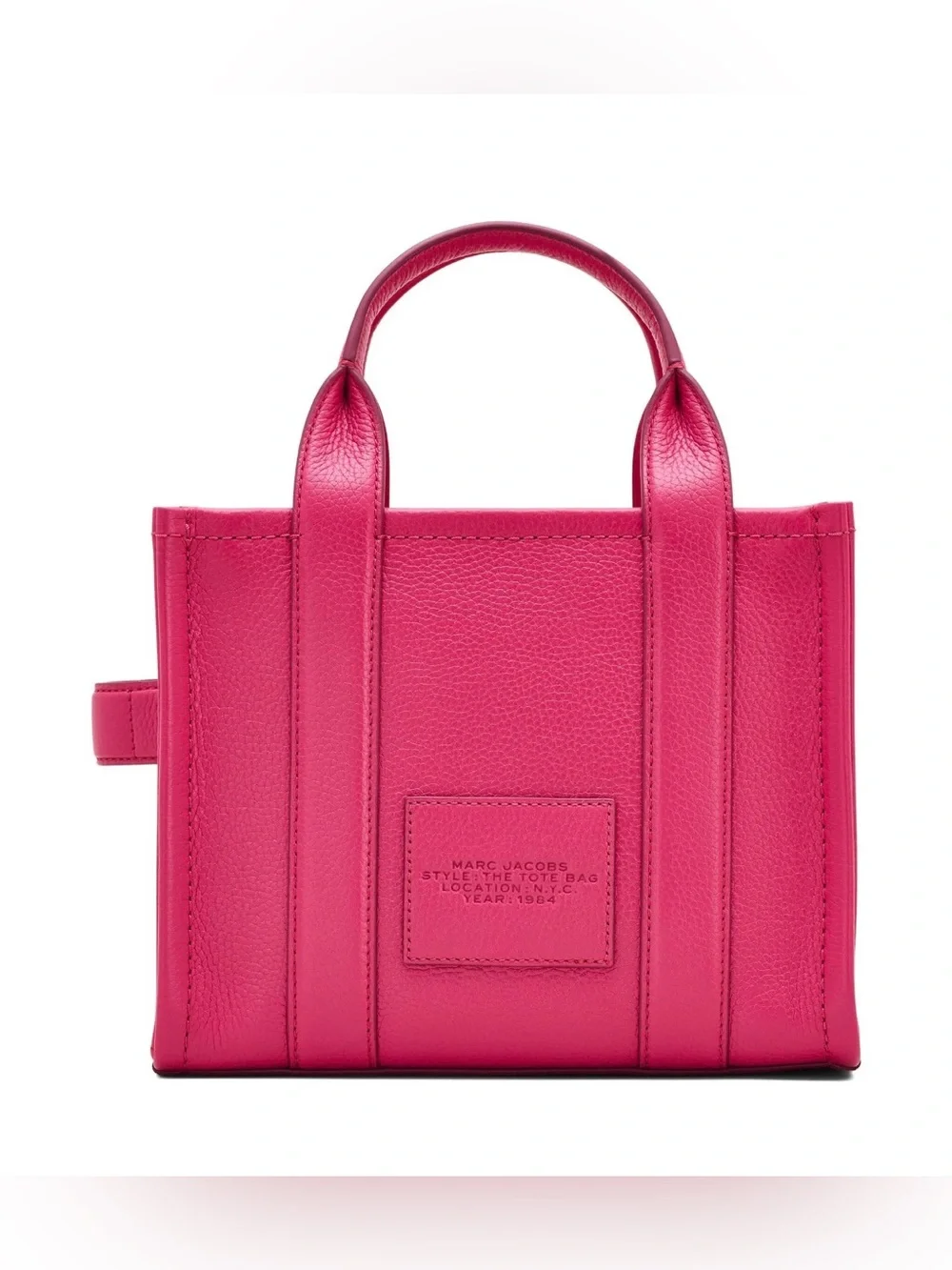 NWT Marc Jacobs The Leather Small Tote Bag - Raspberry Pink